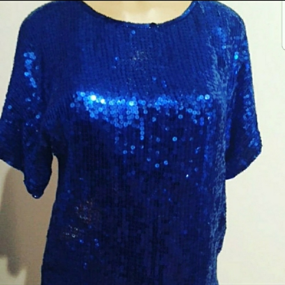 Vintage sequined top